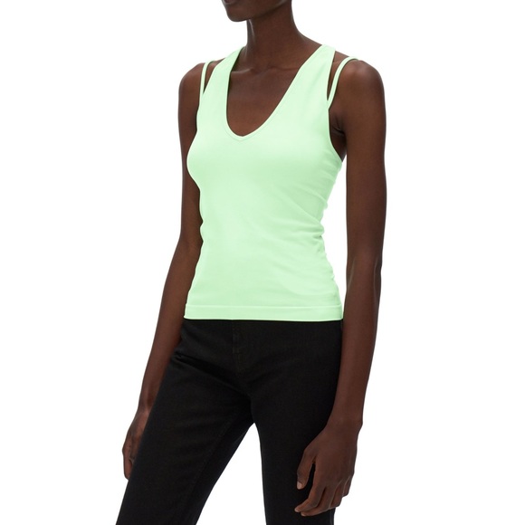 ⭐️ HELMUT LANG ⭐️MULTI-STRAP TANK TOP COLOR PINE FROST SIZE: XS/S - Picture 4 of 7
